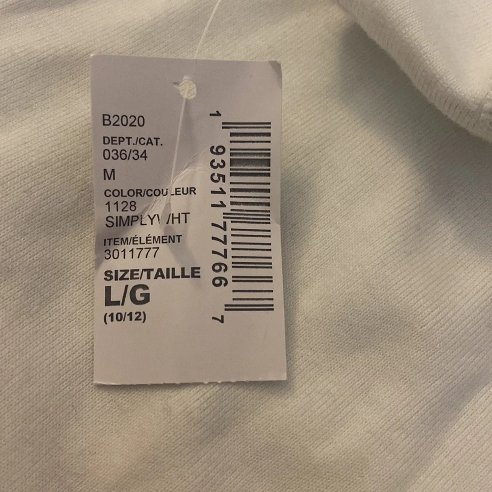 NWT The Children’s Place Girls White Tank Top Size L
